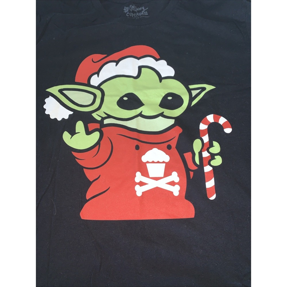 Johnny Cupcakes Grogu Christmas Baby Yoda Men's‎ XL Rare Star Wars Mandalorian